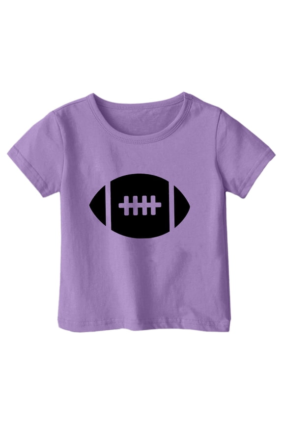 Toddler Baby Boys Girls Top Short Sleeve Casual Rugby Football Letter Printed,Girls Crewneck Tees,Sizes 3-4 Years