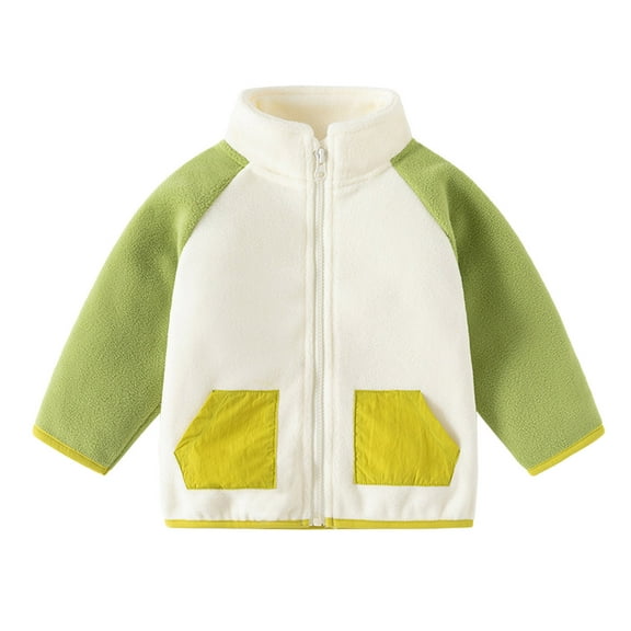 Bearichfupo Toddler Boys Girls Long Sleeve Winter Solid Fleece Zippered Coat Jacket Thicken Warm Outwear,Girls Short Sleeve Shirt,Sizes 5-6 Years