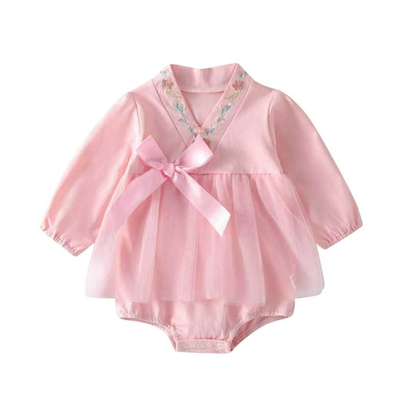 Bearichfupo Toddler Girls Short Sleeve Romper Bodysuit Mesh Fashion Outwear For Babys Clothes,Sizes 9-12 Months