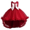thumbnail image 1 of Bearichfupo Toddler Kids Girl Dress Summer Sleeveless Bowknot Princess Dress Catwalk Performance Dress, Sizes 4-5 Years, 1 of 6