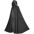 thumbnail image 1 of Bearichfupo Unisex Kids Boys Girls Moon Phases Print Hooded Cloak Medieval Ren Aissance Long Cape Coat Cloak Outfits, Sizes 8-9 Years, 1 of 2