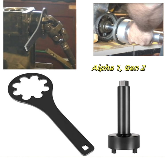 Bearing Carrier Nut and Spanner Wrench Drive Tool For Mercruiser Alpha 1, Gen 2
