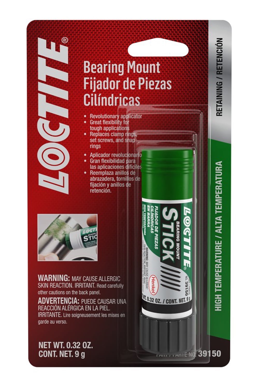 Loctite Bearing Mount Stick High Temp 9g/.30oz Loctite Bearing Mount Stick High Temp 9g/.30oz