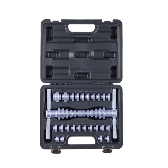Bearing Press Kit 25 Pcs, Bearing Race & Seal Driver Set, Bushing Driver Tool, Heavy Duty Aluminum Alloy Auto Mechanic Tool Kit with Storage Case