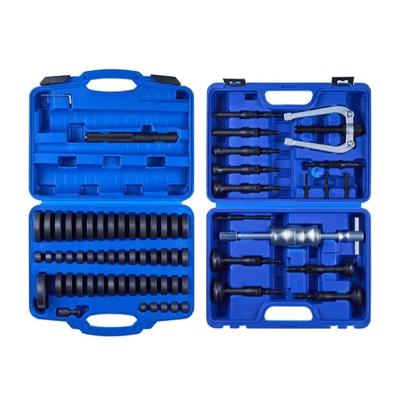 Bearing Press Kit 52+16 Pcs, Bushing Driver Tool Set, Race & Seal Driver Kit with Slide Hammer, Heavy Duty Bearing Removal & Installation Tool Kit with Case
