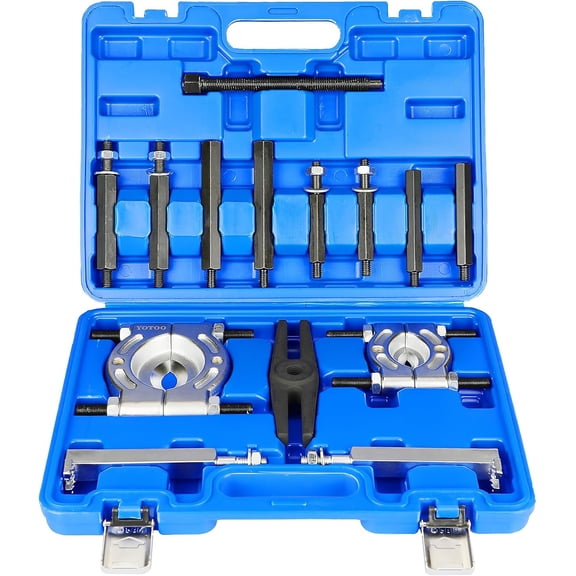 Bearing Puller Set, 5 Ton Capacity Bearing Separator Kit with 2" and 3" Jaws, Wheel Hub Axle Puller Set, Heavy Duty Bearing Splitter Tool Kit with Case, Blue