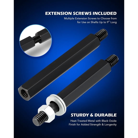 Bearing Puller Set, 5 Ton Capacity Bearing Separator, Pinion Wheel Bearing Removal Kit with 2" and 3" Jaws, Wheel Hub Axle Puller Set, Heavy Duty Bearing Splitter Tool Kit with Blue Case