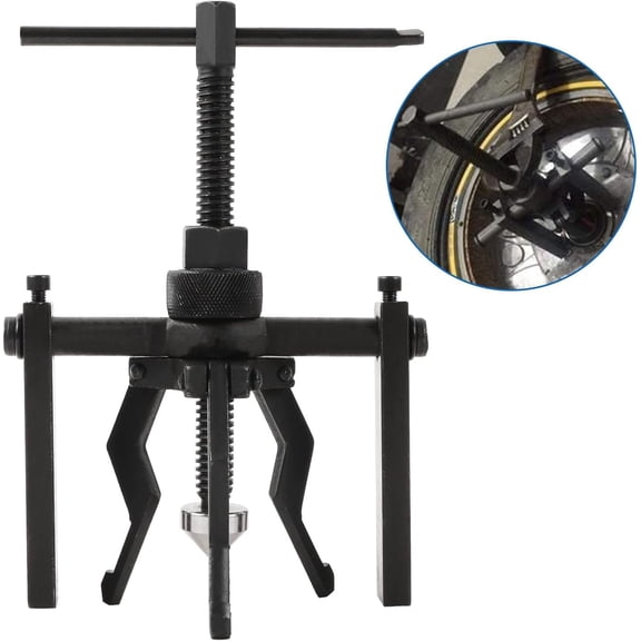 Bearing Puller Tool 3 Jaw Bearing Kit, Blind Bearing Extractor Small Tool Set, CR-V Steel, Three Jaw Design