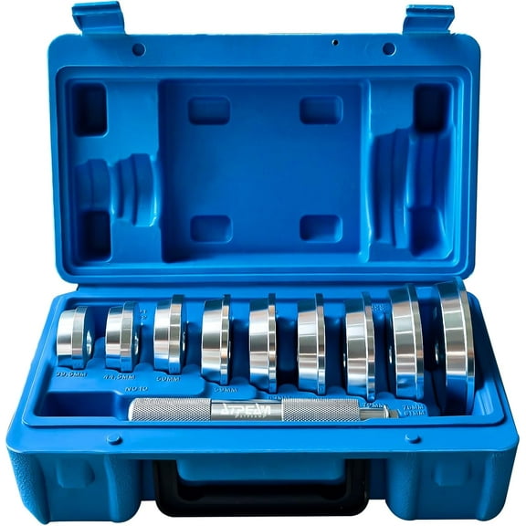 Bearing Race and Seal Driver Set - 10 PCS Universal Aluminum Kit for Automotive Wheel Bearings