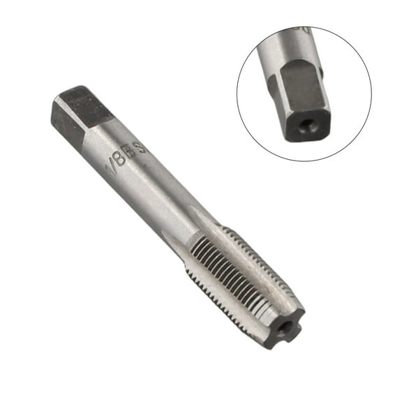 Bearing Steel Taper Pipe Tap G1/8 1/4 3/8 1/2 3/4 1 Hss Wear-Resistant Rust Screw Thread Cutting Screw Tap Threading Hand Tools G1/8 Smile Home