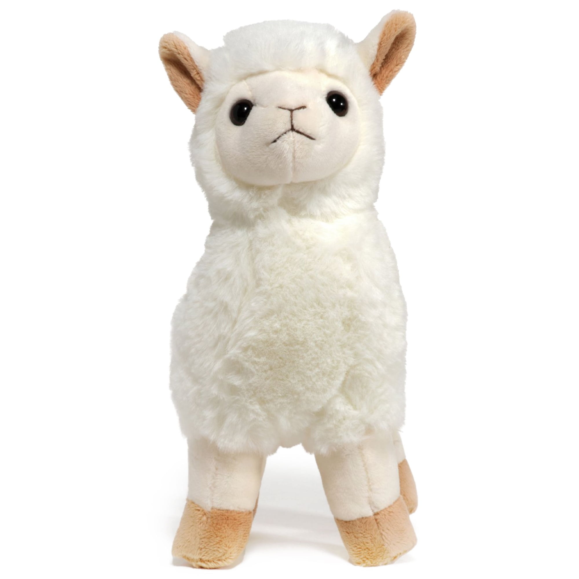 Alma 10" White Plush Stuffed Animal Llama