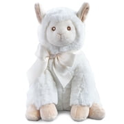 Bearington Baby Alma Plush Llama Creamy White Stuffed Animal, 12 Inches
