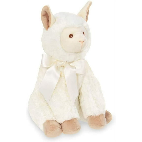 Bearington Baby Alma Plush Llama Stuffed Animal, 12 inches, White, Child