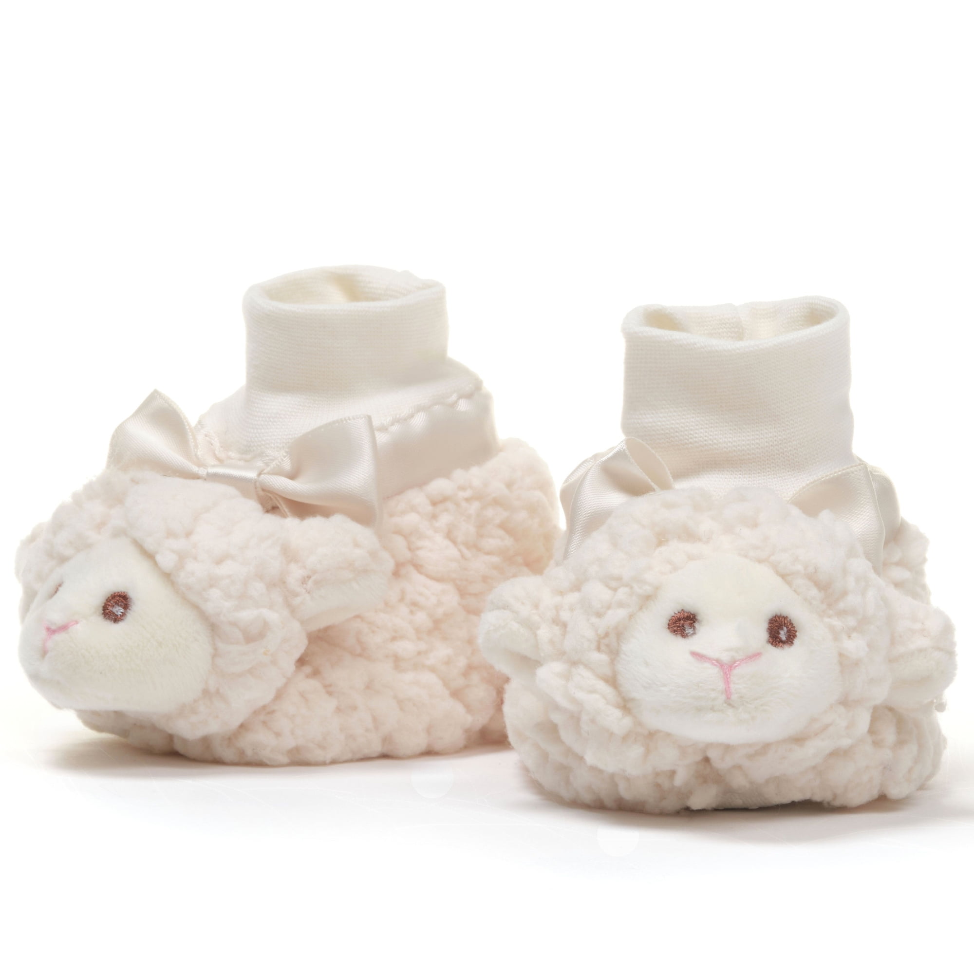 Stephan Baby Knit Animal Bootie Socks – Lamb Face Foot Finder For Newborns