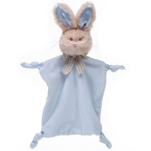 Bearington Collection Baby Wee Waggles - 8 x 7 Inch Small Bunny Tail Stuffed Animal, Lovey & Baby Security Blanket