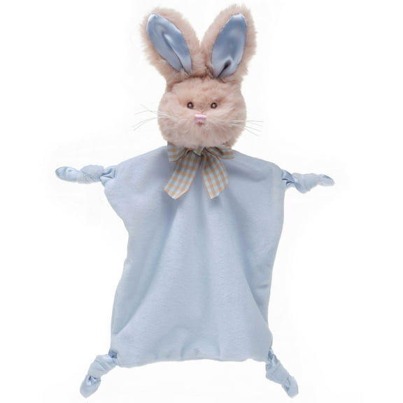 Bearington Collection Baby Wee Waggles - 8 x 7 Inch Small Bunny Tail Stuffed Animal, Lovey & Baby Security Blanket