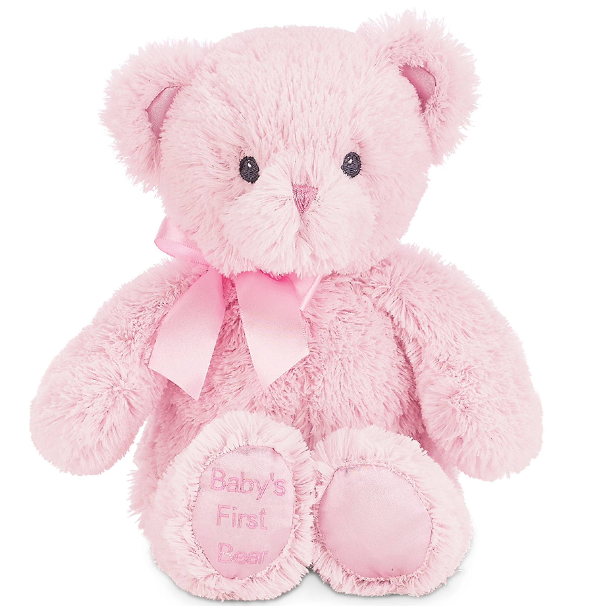 Bearington Baby's First Bear, Large Pink Stuffed Animal Teddy, 18"