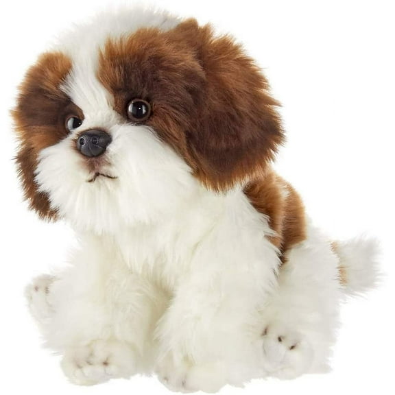 Bearington Collection Bentley Plush Shih Tzu Dog Stuffed Animal, 13 inches