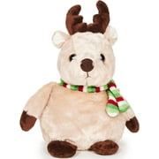 Bearington Collection Big Bucky Reindeer Stuffed Animal, 11.5 Inch Christmas Plush Gifts for Child