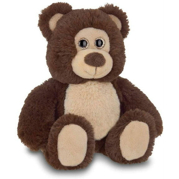 Bearington Collection Lil' Beau Small Chocolate Brown Plush Stuffed Animal Teddy Bear, 7 inches for Child