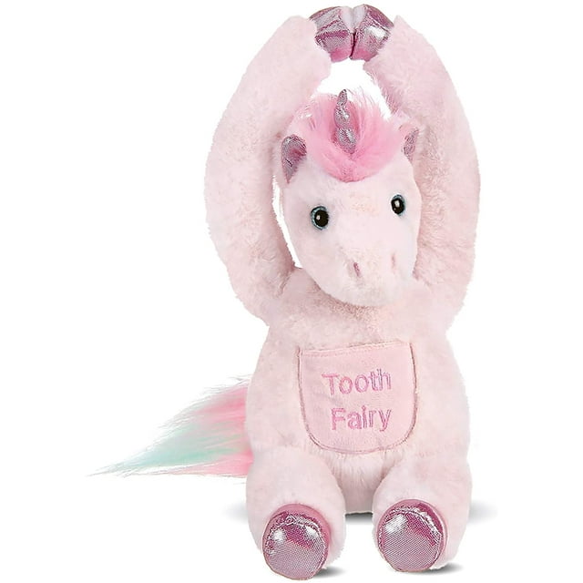 Bearington Collection Lil' Shimmers Plush Unicorn Tooth Fairy Stuffed ...