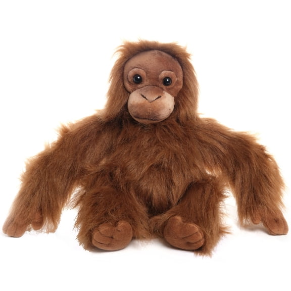 Bearington Ranga Monkey Stuffed Animal - 15" Premium Orangutan Stuffed Animal with Soft Fur and Lifelike Details for Fun Playtime - Adorable Orangutan Plush Toy Gift for Toddlers and Kids