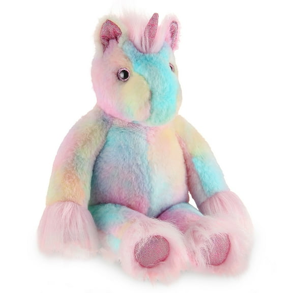 Bearington Dazzler The Rainbow Unicorn Plush, 15 Inch Unicorn Stuffed Animal