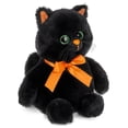 thumbnail image 1 of Bearington Black Cat Plush - Soft & Huggable Plush Toy - Realistic Sparkling Eyes & Stuffed Animal Appeal - Floppy Body for Pretend Play & Kitten Stuffed Animal - Ebony, 7, 1 of 6