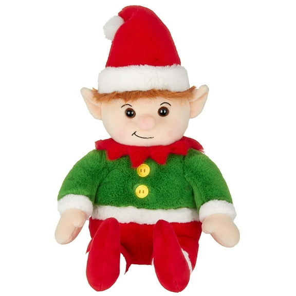 Bearington Elfie Christmas Elf Plush - 15" Soft and Cuddly Christmas Stuffed Toy with Festive Outfit - Adorable House Elves Plushies Gift for Kids, Collectors, Holiday Dcor and Stocking Stuffers