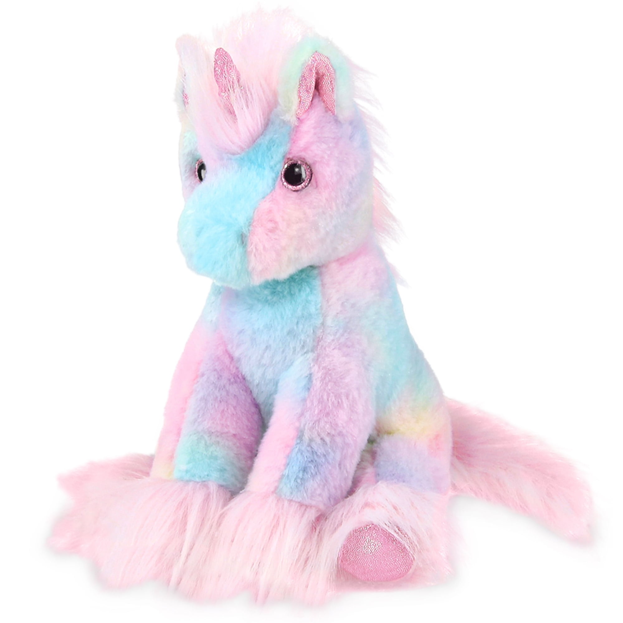 Bearington Glisten Rainbow Unicorn Plush Toy, Soft 12 Inch Stuffed ...