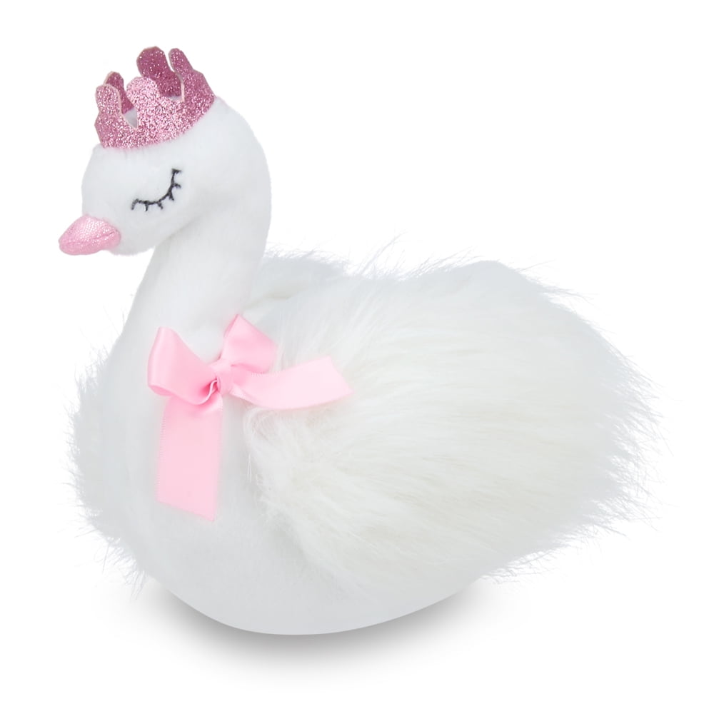 Swan teddy with sale crown