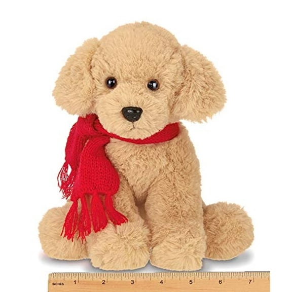 Bearington Grizwald Plush Stuffed Animal Golden Retriever Puppy Dog, 7.5 inches