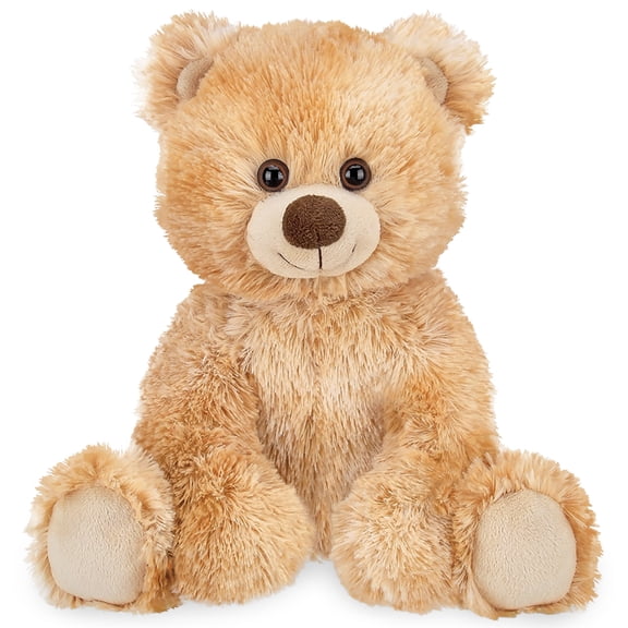 Bearington Collection Lil Kipper Classic Hand-Sewn Plush Teddy Bear, 11.5 Light Brown Stuffed Bear with Soft Shaggy Plush Faux-Fur, Great Birthday Gift for Collectors of All Ages - Stuffed Toy