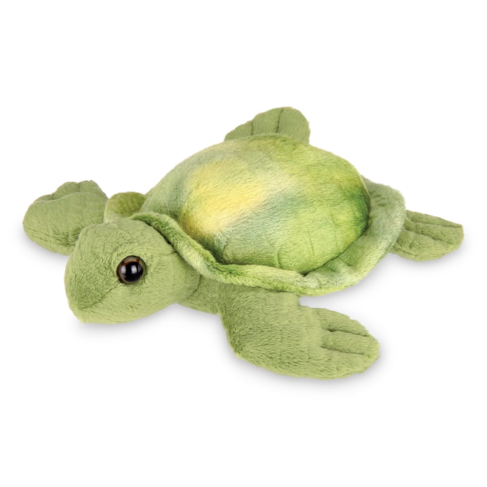 Bearington Lil' Shelton Plush Sea Turtle Stuffed Animal, 7 Inches