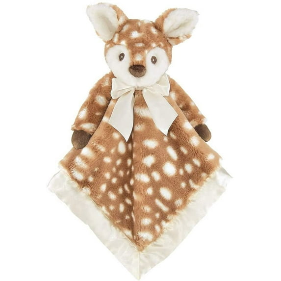 Bearington Lil' Unisex Willow Fawn Plush Security Blanket, Lovey