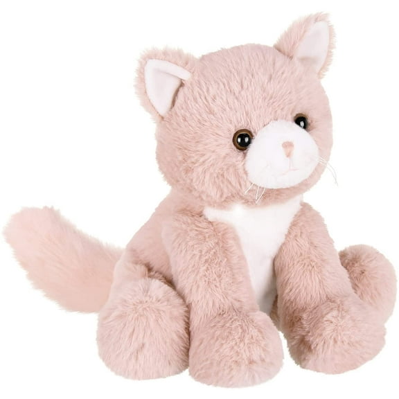 Bearington Mew Mew The Pink Kitty Stuffed Animal Plush, 10.5 Inch Stuffed Animal