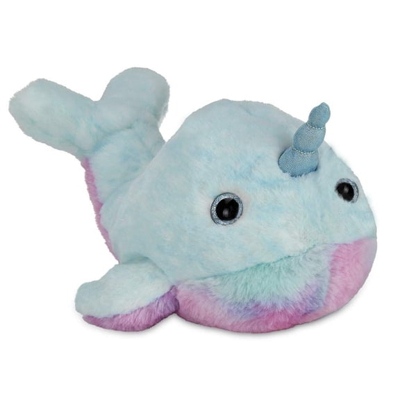 Bearington Narwally Plush Stuffed Animal Blue Narwhal, 12 inches - Sea Animal Stuffed Toy