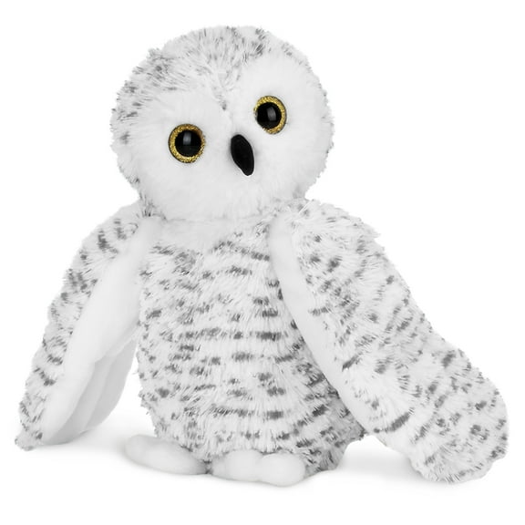 Bearington Owlfred Plush Stuffed Animal White Snowy Owl, 11 inches