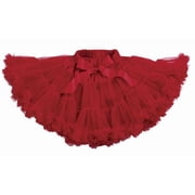 Bearington Red Petticoat Size Small 2-4 Years 3-Tier Tulle Tutu for Girls