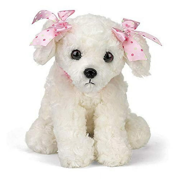 Bearington Sassy Plush Stuffed Animal White Puppy Dog 13