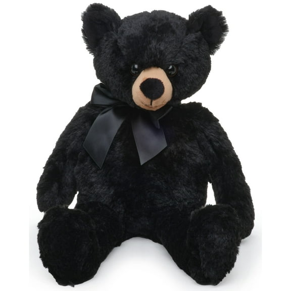 Bearington Scout Plush Stuffed Animal Black Bear Teddy -16" Teddy Bear Plush Toy