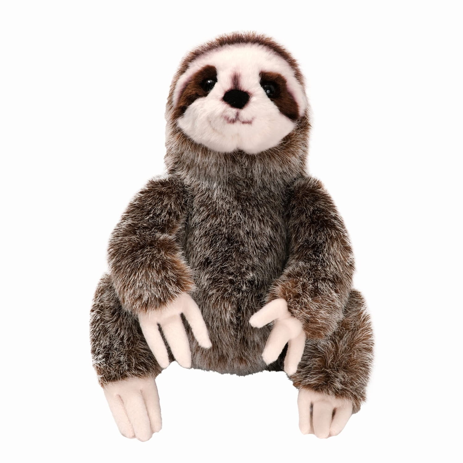 Simon Brown Plush Three-Toed Sloth Stuffed Animal, 10 Inches