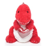 Bearington T-Riffic The Love Dinosaur Plush Stuffed Animal 12 in, Ideal Plushies Gift for Kids & Girlfriends