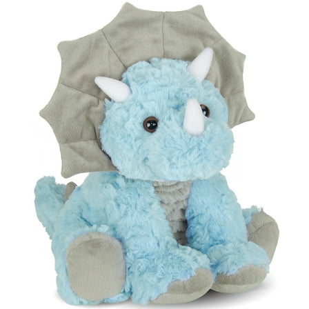 Bearington Tracer Plush Triceratops Dinosaur Stuffed Animal, 11.5 Inch
