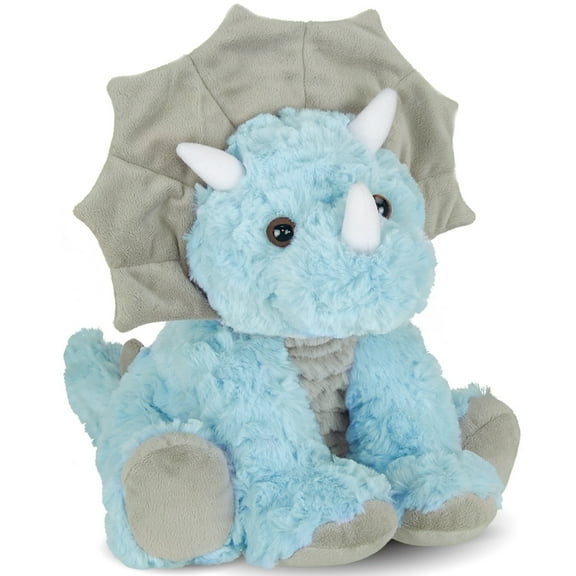 Bearington Tracer Plush Triceratops Dinosaur Stuffed Animal, 11.5 Inch