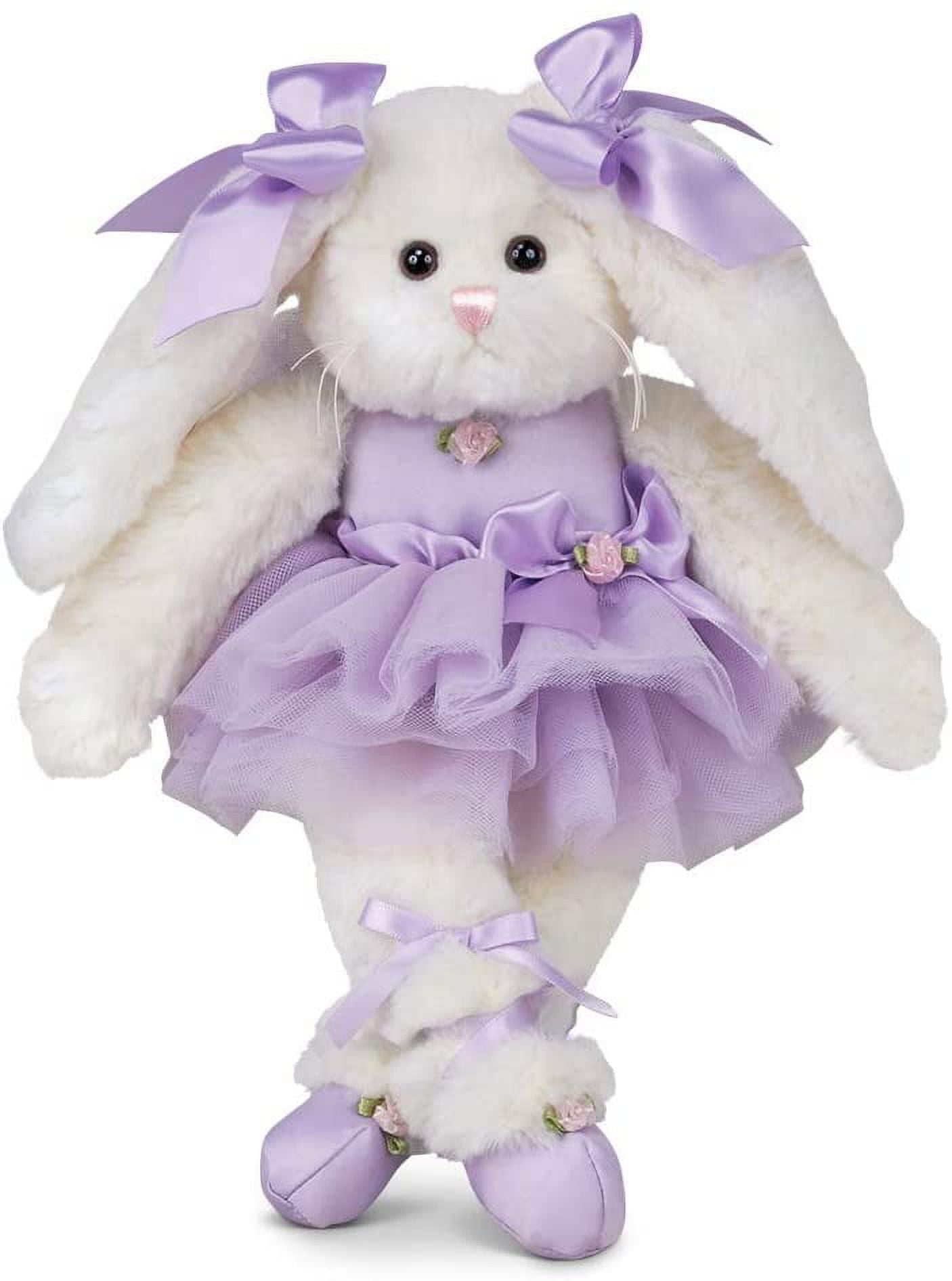 Bearington Twirlina Ballerina Plush Stuffed Animal Bunny 12", Recital Gift