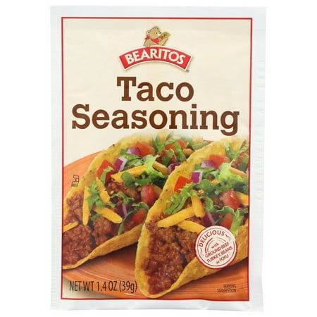 Bearitos Taco Seasoning, 1.4 Oz. Packet, Pack Of 12