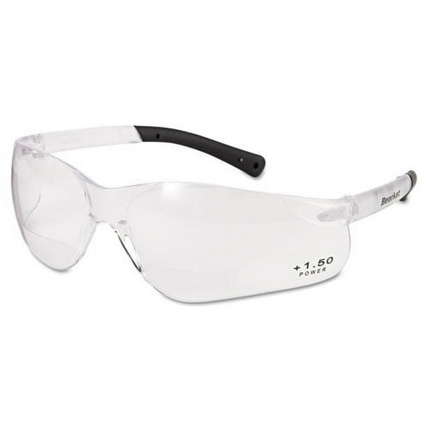 BearKat Magnifier Safety Glasses, Clear Frame, Clear Lens BearKat Magnifier Safety Glasses, Clear Frame, Clear Lens