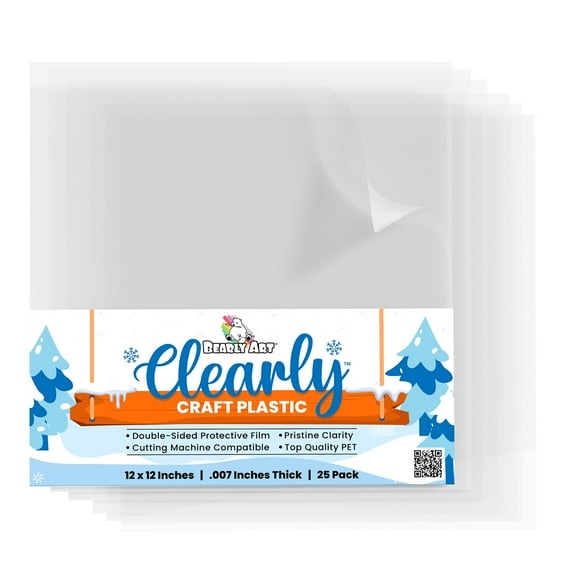 Bearly Art Clearly Craft Plastic - 25 Pack