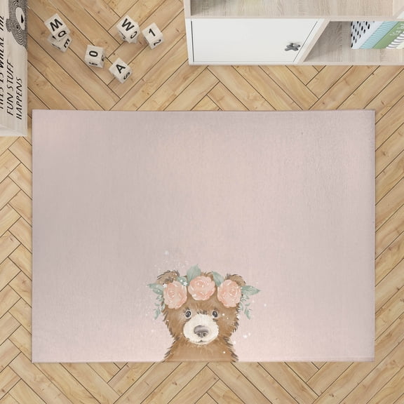 Bearly Pink Kids Play Mat